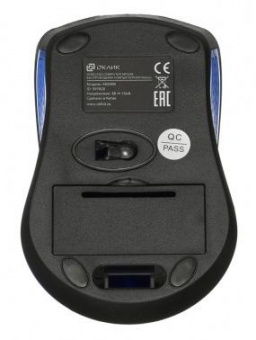 Мышь Оклик 485MW черный/синий оптическая (1000dpi) беспроводная USB для ноутбука (3but) от магазина РЭССИ