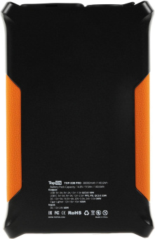 Мобильный аккумулятор TopON TOP-X38PRO 38000mAh QC3.0/PD3.0 160W 3A черный/оранжевый (103362) от магазина РЭССИ
