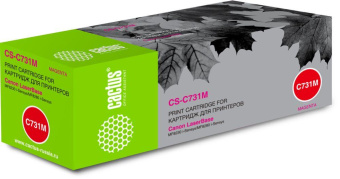 Картридж лазерный Cactus CS-C731M 731 M пурпурный (1800стр.) для Canon LB i-Sensys MF8230/MF8280 от магазина РЭССИ