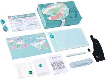 Графический планшет Parblo Intangbo X7 USB Type-C зеленый от магазина РЭССИ