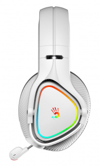 Наушники с микрофоном A4Tech Bloody MR710 серый BT оголовье (MR710 GREY) от магазина РЭССИ