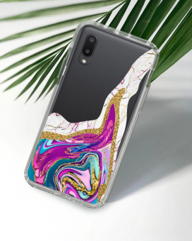 Чехол (клип-кейс) Gresso для Samsung Galaxy A02 Air прозрачный/разноцветный (GR17AAAE9183) от магазина РЭССИ