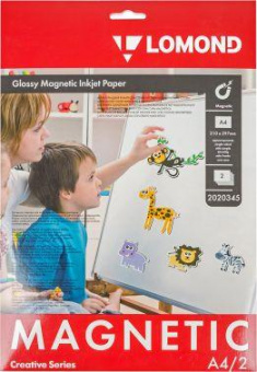 Фотобумага Lomond 2020345 A4/660г/м2/2л./белый глянцевое/магнитный слой для струйной печати от магазина РЭССИ