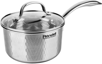 Ковш Rondell RainDrops RDS-1292 1.7л. d=16см (с крышкой) стальной от магазина РЭССИ
