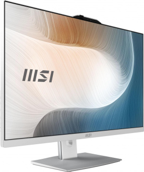 Моноблок MSI Modern AM272P 1M-678XRU 27" Full HD Core 7 150U (1.8) 16Gb SSD512Gb Graphics noOS GbitEth WiFi BT 120W клавиатура мышь Cam белый 1920x1080 от магазина РЭССИ