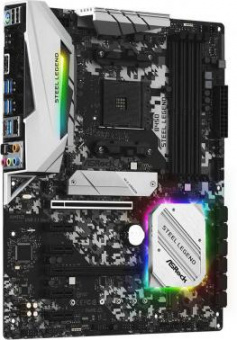 Материнская плата Asrock B450 STEEL LEGEND Soc-AM4 AMD B450 4xDDR4 ATX AC`97 8ch(7.1) GbLAN RAID+HDMI+DP от магазина РЭССИ