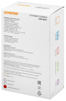 Мобильный телефон Digma LINX B241 32Mb темно-синий моноблок 2Sim 2.44" 240x320 0.08Mpix GSM900/1800 FM microSD max16Gb от магазина РЭССИ