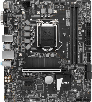 Материнская плата MSI B560M BOMBER Soc-1200 Intel B560 2xDDR4 mATX AC`97 8ch(7.1) 2.5Gg+VGA+HDMI White Box от магазина РЭССИ
