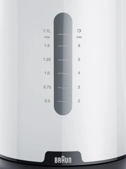 Чайник электрический Braun WK1100WH 1.7л. 2200Вт белый (корпус: пластик) от магазина РЭССИ