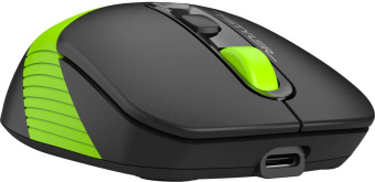 Мышь A4Tech Fstyler FG10CS Air черный/зеленый оптическая (2000dpi) silent беспроводная USB для ноутбука (4but) от магазина РЭССИ