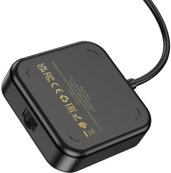 Разветвитель USB-C Hoco HB35 4порт. черный от магазина РЭССИ
