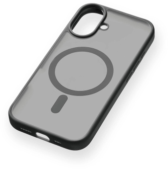 Чехол (клип-кейс) uBear для Apple iPhone 16 Cloud with MagSafe черный (CS427BL61MT-I24M) от магазина РЭССИ