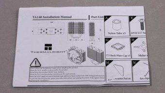 Устройство охлаждения(кулер) Thermalright TA140 Soc-AM5/AM4/1151/1200/2066/2011/1700 черный/красный 4-pin 17-23dB Al+Cu 610gr Ret от магазина РЭССИ