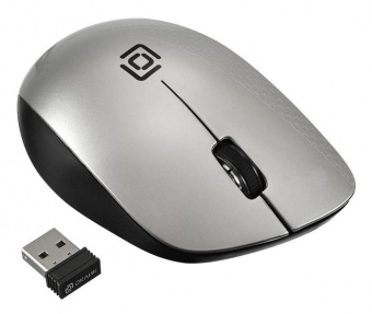 Мышь Оклик 695MW черный/серебристый оптическая (1000dpi) беспроводная USB для ноутбука (3but) от магазина РЭССИ