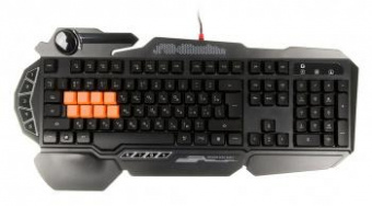 Клавиатура A4Tech Bloody B318 черный USB Multimedia for gamer LED (подставка для запястий) от магазина РЭССИ