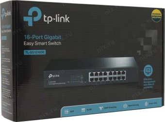 Коммутатор TP-Link TL-SG1016DE 16G управляемый от магазина РЭССИ