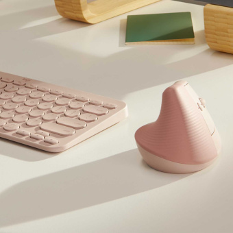 Мышь Logitech Lift розовый оптическая (1000dpi) беспроводная USB от магазина РЭССИ