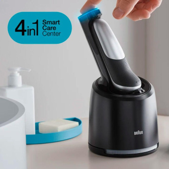 Бритва сетчатая Braun Series 7 71-S7200cc реж.эл.:3 питан.:аккум. черный/серебристый от магазина РЭССИ