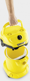 Строительный пылесос Karcher WD 2 Plus V-12/4/18 1000Вт (уборка: сухая/сбор воды) желтый от магазина РЭССИ