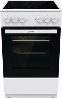 Плита Электрическая Gorenje GEC5A12WG-B белый стеклокерамика (без крышки) от магазина РЭССИ