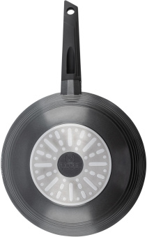Сковорода ВОК (WOK) Rondell Kontur RDA-1489 круглая 28см покрытие: Xylan Plus ручка несъемная (с крышкой) графитовый от магазина РЭССИ