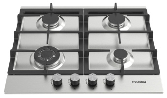 Газовая варочная поверхность Hyundai HHG 6435 IX нержавеющая сталь от магазина РЭССИ