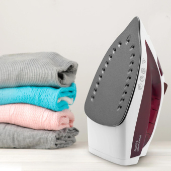 Утюг Maxwell MW-3006 2400Вт белый/бордовый от магазина РЭССИ