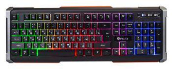 Клавиатура Оклик 710G BLACK DEATH черный/серый USB Multimedia for gamer LED от магазина РЭССИ
