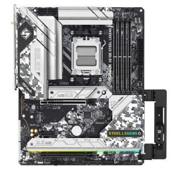 Материнская плата Asrock X670E STEEL LEGEND SocketAM5 AMD X670 4xDDR5 ATX AC`97 8ch(7.1) 1 x 2.5Gigabit + Gigabit Ethernet RAID+HDMI+DP от магазина РЭССИ