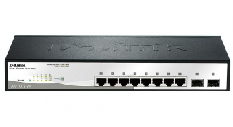 Коммутатор D-Link DGS-1210-10/F1A 8G 2SFP управляемый от магазина РЭССИ