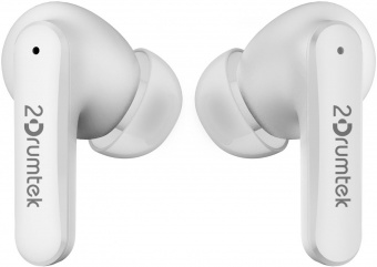 Гарнитура вкладыши A4Tech 2Drumtek B25 TWS белый беспроводные bluetooth в ушной раковине (B25 GRAYISH WHITE) от магазина РЭССИ