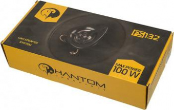 Колонки автомобильные Phantom FS-132 (без решетки) 100Вт 91дБ 4Ом 13см (5дюйм) (ком.:2кол.) коаксиальные двухполосные от магазина РЭССИ
