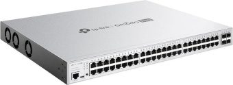 Коммутатор TP-Link Omada Pro S5500-48GP4F (L2+) 48x1Гбит/с 4xКомбо(1000BASE-T/SFP) 4SFP 48PoE+ 384W управляемый от магазина РЭССИ
