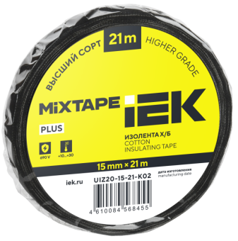 MIXTAPE PLUS Изолента Х/Б 15мм 21м IEK от магазина РЭССИ