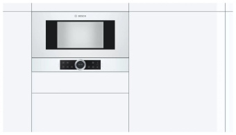 Микроволновая печь Bosch BFL634GW1 21л. 900Вт белый (встраиваемая) от магазина РЭССИ