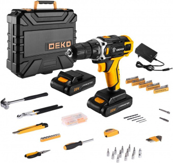 Дрель-шуруповерт Deko DKCD20FU-Li аккум. патрон:быстрозажимной (кейс в комплекте) (063-4135) от магазина РЭССИ