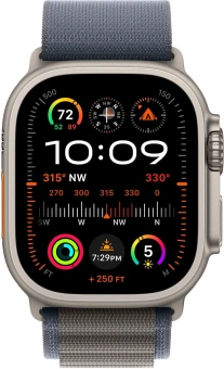 Смарт-часы Apple Watch Ultra 2 A2986 49мм OLED корп.титан Alpine loop рем.синий разм.брасл.:130-160мм (MREK3LW/A) от магазина РЭССИ