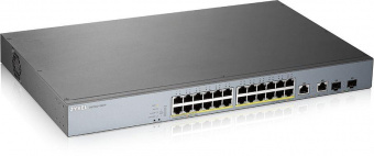 Коммутатор Zyxel NebulaFlex Pro GS1350-26HP GS1350-26HP-EU0101F 24G 24PoE+ 375W управляемый от магазина РЭССИ