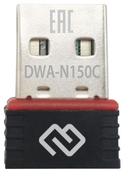 Сетевой адаптер WiFi Digma DWA-N150C N150 USB 2.0 (ант.внутр.) 1ант. (упак.:1шт) от магазина РЭССИ