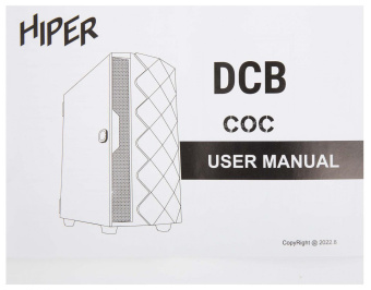 Корпус Hiper DCB черный без БП ATX 5x120mm 5x140mm 1xUSB2.0 1xUSB3.0 audio bott PSU от магазина РЭССИ