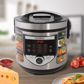Мультиварка Endever Vita-61 5л 860Вт стальной/черный от магазина РЭССИ