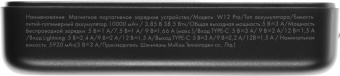 Мобильный аккумулятор Solove Solove Mi W12 Pro 10000mAh 3A черный (W12 PRO BLACK RUS) от магазина РЭССИ