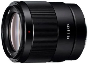 Объектив Sony FE (SEL35F18F) 35мм f/1.8 черный от магазина РЭССИ