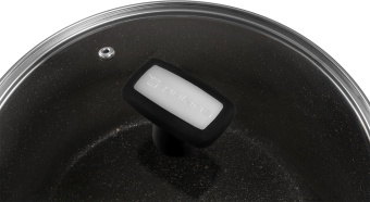 Кастрюля Polaris Monolit 24C 4л. d=24см (с крышкой) черный (015249) от магазина РЭССИ