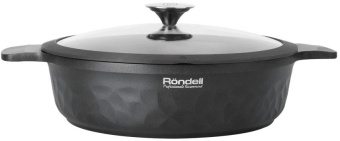 Сотейник Rondell ArtDeco RDA-1255 d=28см (с крышкой) черный от магазина РЭССИ
