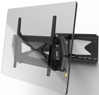 Кронштейн для телевизора Hama Fullmotion Professional черный 37"-80" макс.40кг настенный поворот и наклон от магазина РЭССИ