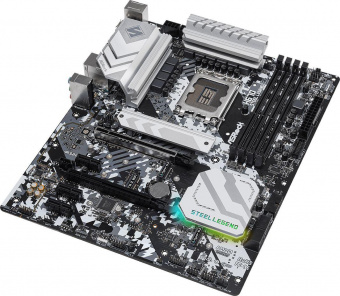 Материнская плата Asrock H670 STEEL LEGEND Soc-1700 Intel H670 4xDDR4 ATX AC`97 8ch(7.1) 2.5Gg RAID+VGA+HDMI+DP от магазина РЭССИ