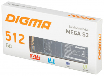 Накопитель SSD Digma PCI-E 3.0 x4 512Gb DGSM3512GS33T Mega S3 M.2 2280 от магазина РЭССИ