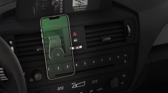 Держатель Uzay магнитный черный для смартфонов (UZ-MM-360-BK) от магазина РЭССИ