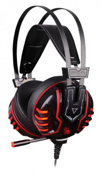 Наушники с микрофоном A4Tech Bloody M615 черный 2.2м мониторные оголовье (M615 B/R) от магазина РЭССИ